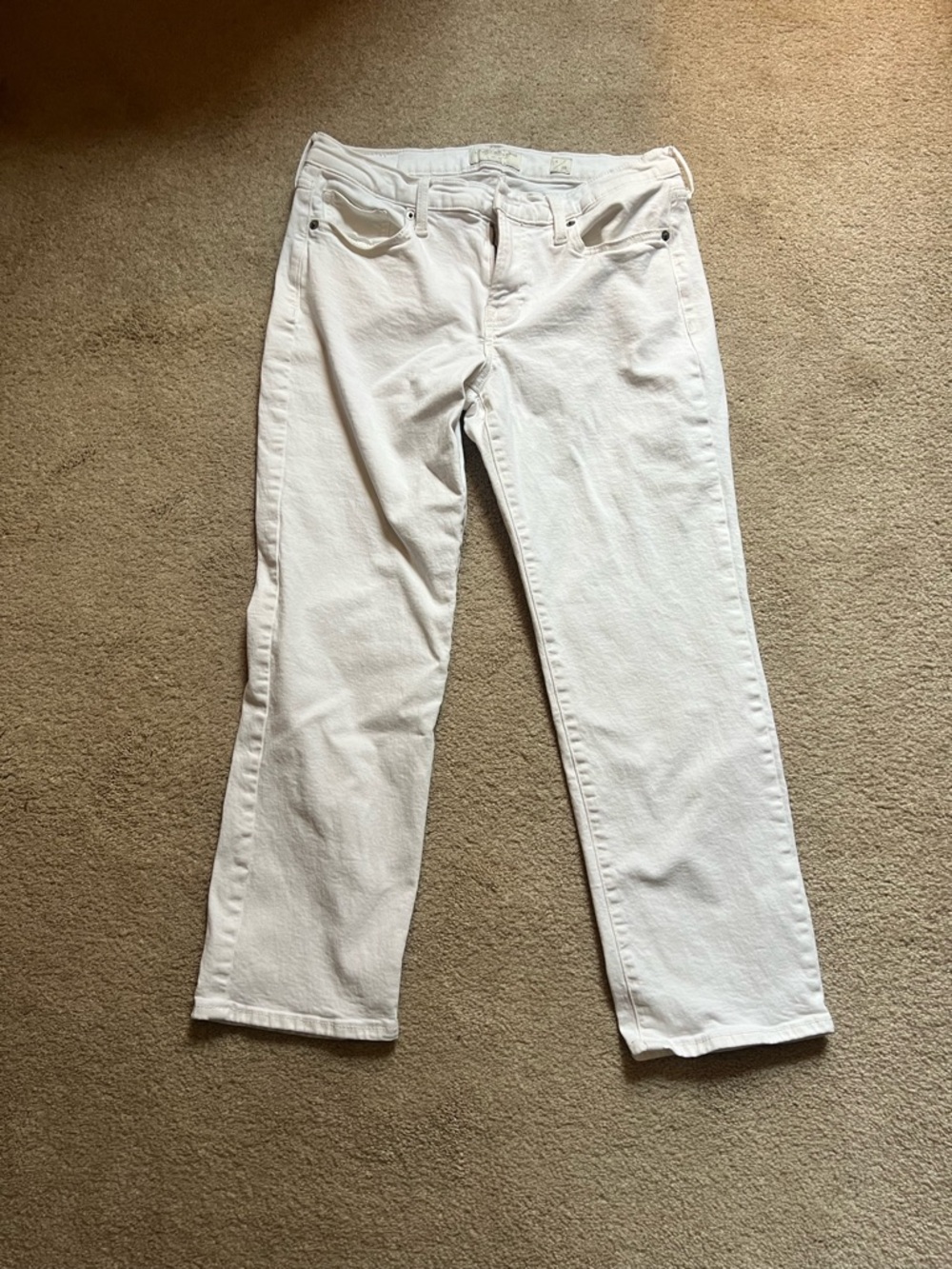 Lucky Brand White Straight-Leg Women's Jeans